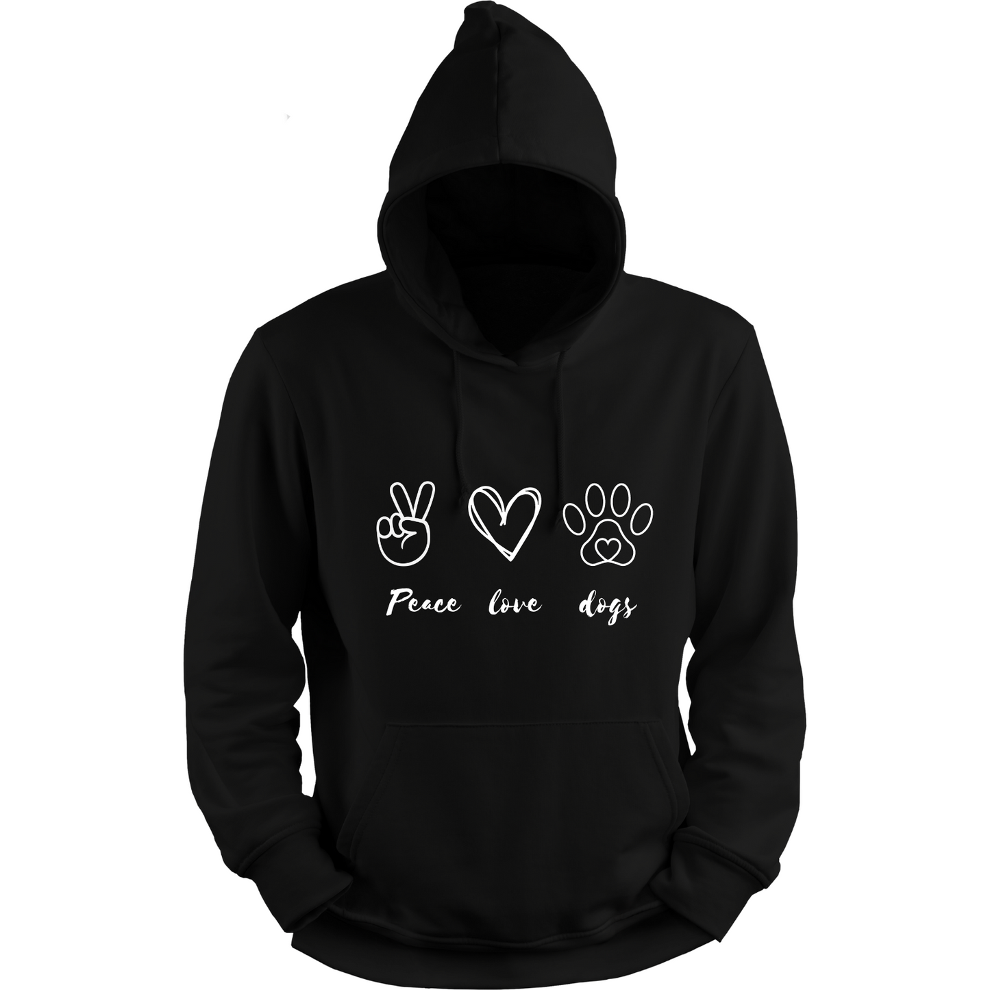 Sudadera Peace, Love, Dogs