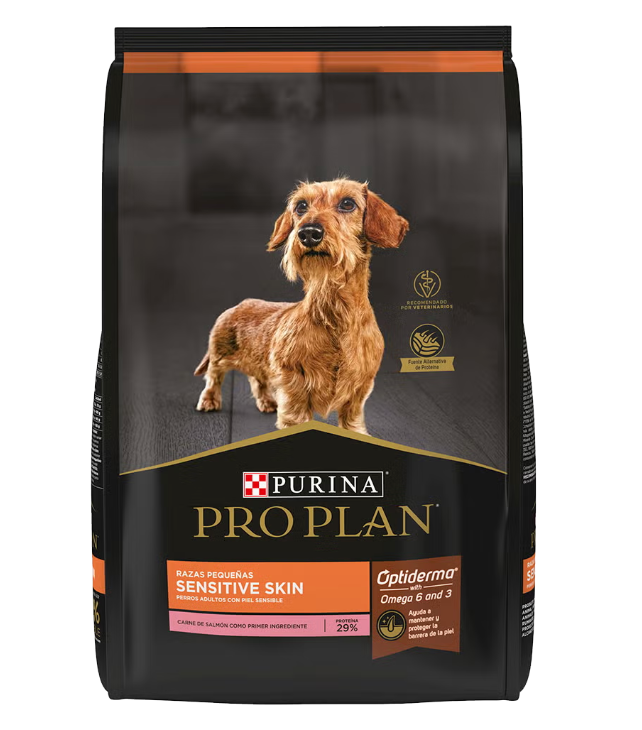 Proplan adulto sensitive skin (salmón) raza pequeña