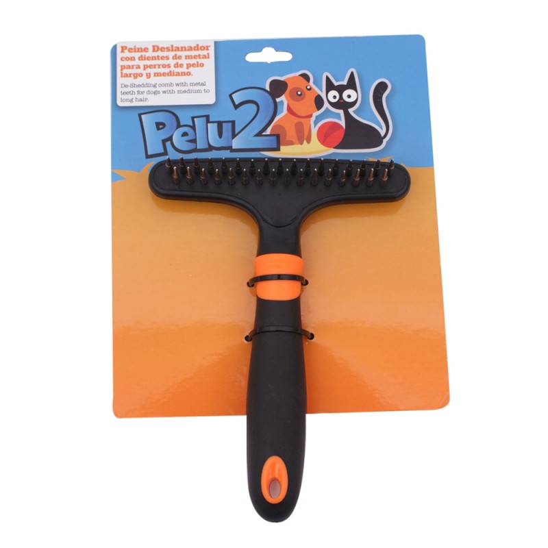 Pelu2 Peine deslanador con dientes de metal