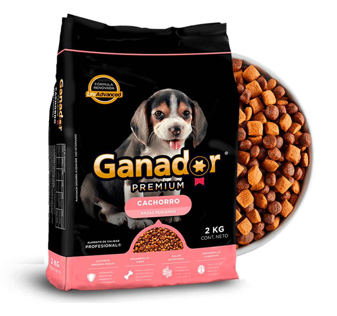 Ganador cachorro premium raza pequeña 20kg