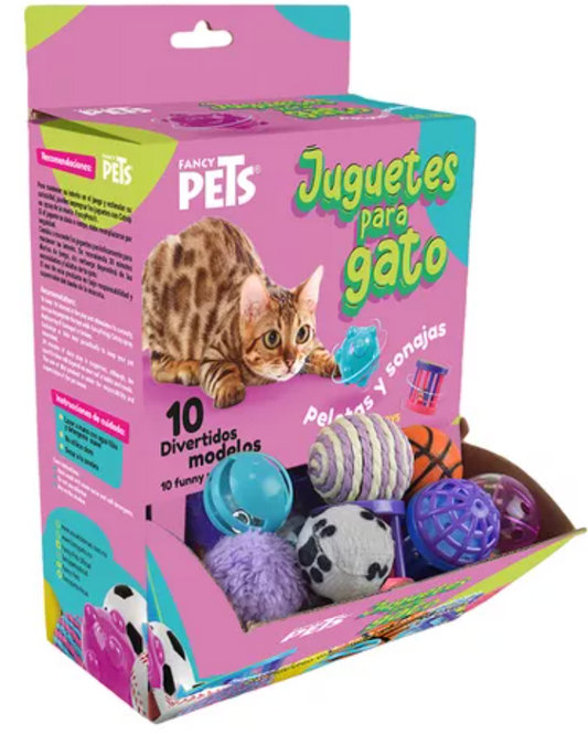 fancy pets pelotas y sonajas juguetes para gato