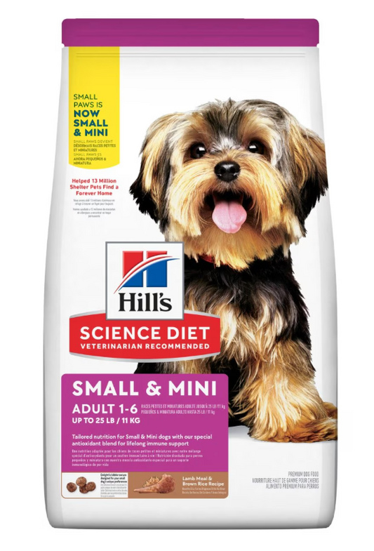 Hill's Science Diet Adult Small & Mini Lamb Meal & Brown Rice Recipe Dog Food