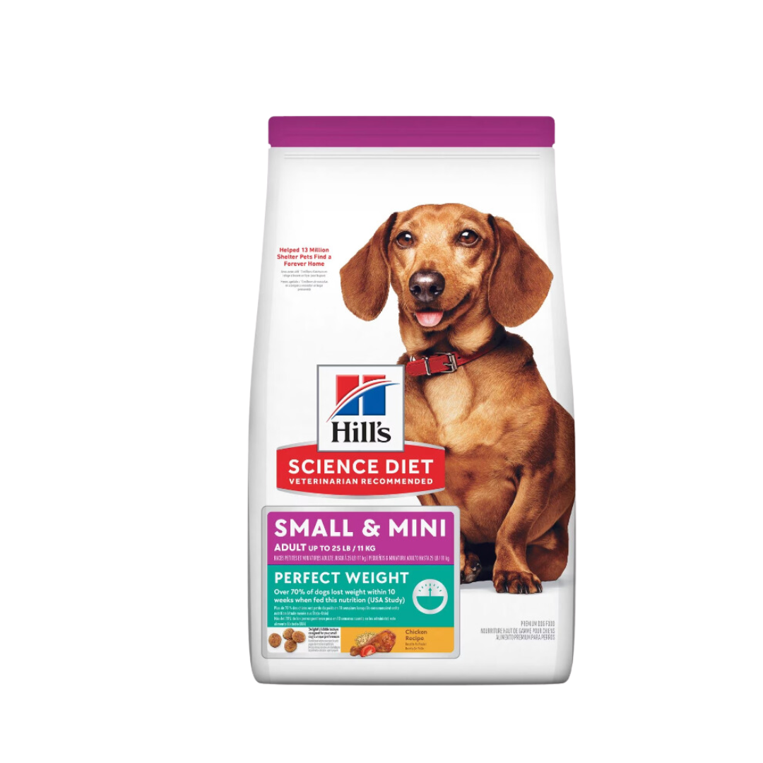 Hill's Adult Perfect Weight Small & Mini Chicken Recipe dog food