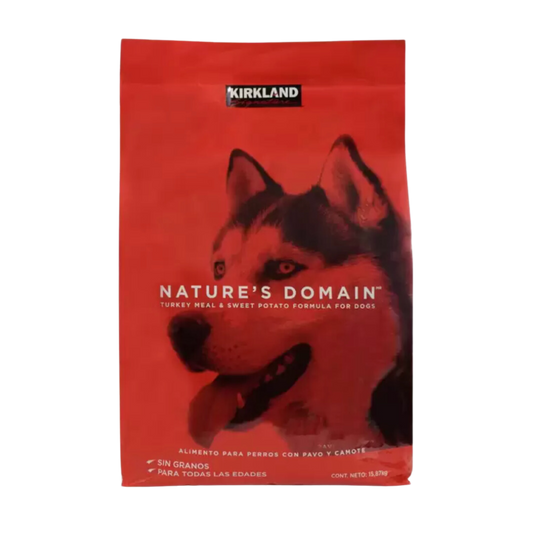 Kirkland Signature Nature's Domain Alimento para Perro con Pavo y Camote 15.87kg