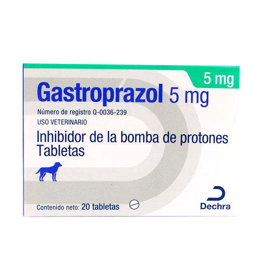 Dechra Gastroprazol 20 tabletas 5 mg