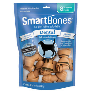 SmartBones Carnaza Vegetal Salud Dental Tamaño Mini para Perro 8 Piezas