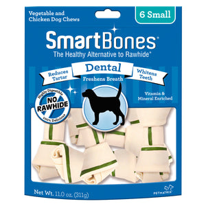 SmartBones Carnaza Vegetal Salud Dental Tamaño Pequeño para Perro 6 Piezas