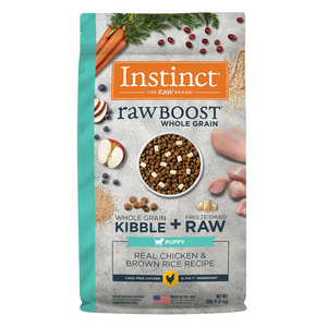 Instinct Raw Boost de Pollo con Granos y Arroz Integral para Cachorros